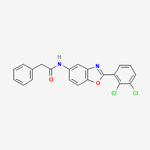 molecular formula C21H14Cl2N2O2 B6083789 N-[2-(2,3-dichlorophenyl)-1,3-benzoxazol-5-yl]-2-phenylacetamide 