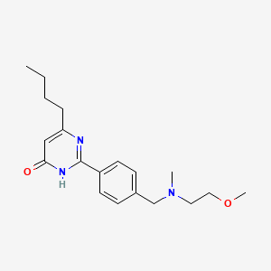 molecular formula C19H27N3O2 B6083805 6-butyl-2-(4-{[(2-methoxyethyl)(methyl)amino]methyl}phenyl)pyrimidin-4(3H)-one 