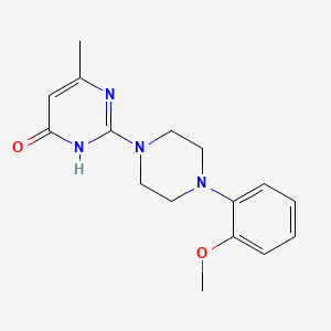 molecular formula C16H20N4O2 B6083934 2-[4-(2-methoxyphenyl)-1-piperazinyl]-6-methyl-4(3H)-pyrimidinone 