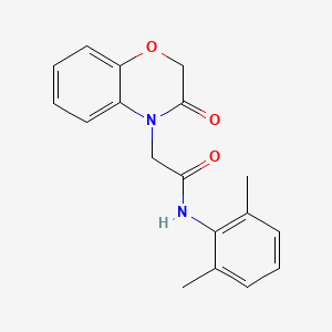 molecular formula C18H18N2O3 B6084009 N-(2,6-dimethylphenyl)-2-(3-oxo-2,3-dihydro-4H-1,4-benzoxazin-4-yl)acetamide 