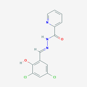 molecular formula C13H9Cl2N3O2 B6084024 N'-(3,5-dichloro-2-hydroxybenzylidene)-2-pyridinecarbohydrazide 