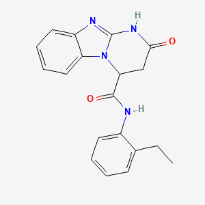 molecular formula C19H18N4O2 B6084063 N-(2-ethylphenyl)-2-oxo-1,2,3,4-tetrahydropyrimido[1,2-a]benzimidazole-4-carboxamide 