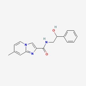molecular formula C17H17N3O2 B6084083 N-(2-hydroxy-2-phenylethyl)-7-methylimidazo[1,2-a]pyridine-2-carboxamide 