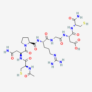 molecular formula C29H48N12O11S2 B608416 乙酰化 cys-asn-pro-arg-gly-asp-cys-NH2 CAS No. 154447-41-3