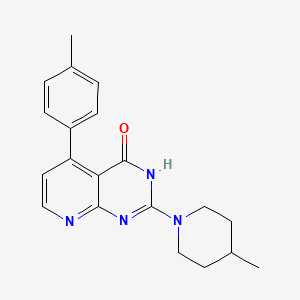 molecular formula C20H22N4O B6084168 5-(4-methylphenyl)-2-(4-methyl-1-piperidinyl)pyrido[2,3-d]pyrimidin-4(3H)-one 