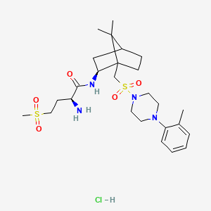 molecular formula C26H43ClN4O5S2 B608419 L-368,899 hydrochloride CAS No. 160312-62-9