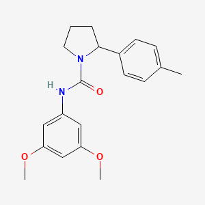 molecular formula C20H24N2O3 B6084193 N-(3,5-dimethoxyphenyl)-2-(4-methylphenyl)-1-pyrrolidinecarboxamide 