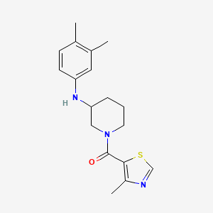 molecular formula C18H23N3OS B6084204 N-(3,4-dimethylphenyl)-1-[(4-methyl-1,3-thiazol-5-yl)carbonyl]-3-piperidinamine 