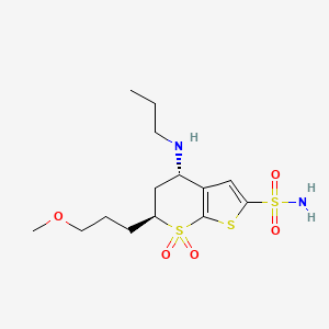 molecular formula C14H24N2O5S3 B608426 Unii-23D38XR59V CAS No. 138301-71-0