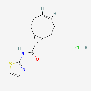 molecular formula C13H17ClN2OS B6084318 N-1,3-thiazol-2-ylbicyclo[6.1.0]non-4-ene-9-carboxamide hydrochloride 