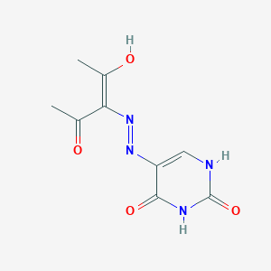 molecular formula C9H10N4O4 B6084393 2,3,4-pentanetrione 3-[(2,4-dioxo-1,2,3,4-tetrahydro-5-pyrimidinyl)hydrazone] 