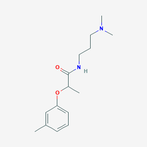 molecular formula C15H24N2O2 B6084485 N-[3-(dimethylamino)propyl]-2-(3-methylphenoxy)propanamide 