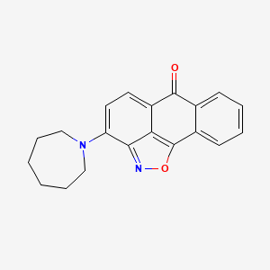 molecular formula C20H18N2O2 B6084525 3-(1-azepanyl)-6H-anthra[1,9-cd]isoxazol-6-one 