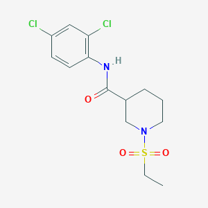 molecular formula C14H18Cl2N2O3S B6084534 N-(2,4-dichlorophenyl)-1-(ethylsulfonyl)-3-piperidinecarboxamide 