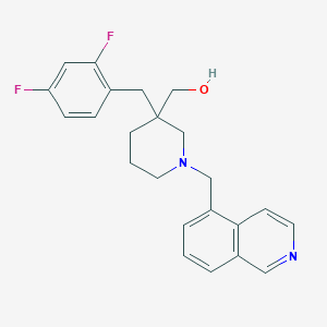 molecular formula C23H24F2N2O B6084584 [3-(2,4-difluorobenzyl)-1-(5-isoquinolinylmethyl)-3-piperidinyl]methanol 