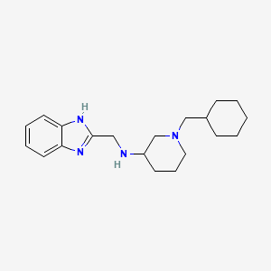 molecular formula C20H30N4 B6084588 N-(1H-benzimidazol-2-ylmethyl)-1-(cyclohexylmethyl)-3-piperidinamine 