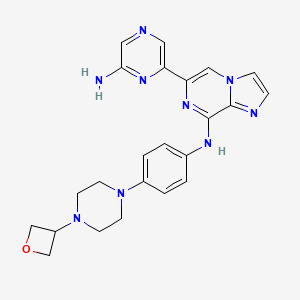 molecular formula C23H25N9O B608459 兰拉普尼 CAS No. 1800046-95-0