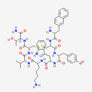 molecular formula C54H69N11O10S2 B608460 Lanreotide acetate CAS No. 127984-74-1