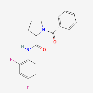 1-benzoyl-N-(2,4-difluorophenyl)prolinamide