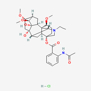 molecular formula C32H45ClN2O8 B608463 Lappaconitine hydrochloride CAS No. 767350-42-5
