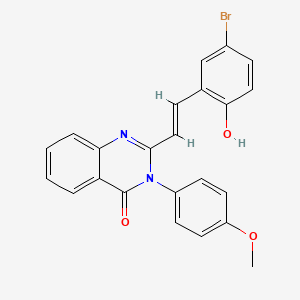 molecular formula C23H17BrN2O3 B6084634 2-[2-(5-bromo-2-hydroxyphenyl)vinyl]-3-(4-methoxyphenyl)-4(3H)-quinazolinone 