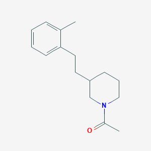 molecular formula C16H23NO B6084690 1-acetyl-3-[2-(2-methylphenyl)ethyl]piperidine 
