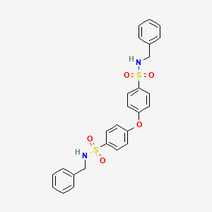 molecular formula C26H24N2O5S2 B6084698 4,4'-氧代双(N-苄基苯磺酰胺) 