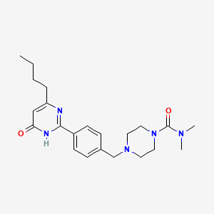 molecular formula C22H31N5O2 B6084705 4-[4-(4-butyl-6-oxo-1,6-dihydropyrimidin-2-yl)benzyl]-N,N-dimethylpiperazine-1-carboxamide 
