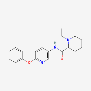 1-ethyl-N-(6-phenoxy-3-pyridinyl)-2-piperidinecarboxamide