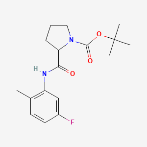 molecular formula C17H23FN2O3 B6084793 tert-butyl 2-{[(5-fluoro-2-methylphenyl)amino]carbonyl}-1-pyrrolidinecarboxylate 