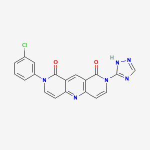2-(3-chlorophenyl)-8-(1H-1,2,4-triazol-5-yl)pyrido[4,3-b]-1,6-naphthyridine-1,9(2H,8H)-dione