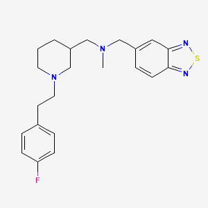 molecular formula C22H27FN4S B6084915 (2,1,3-benzothiadiazol-5-ylmethyl)({1-[2-(4-fluorophenyl)ethyl]-3-piperidinyl}methyl)methylamine 