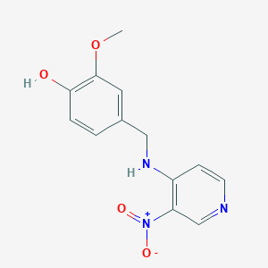 2-methoxy-4-{[(3-nitropyridin-4-yl)amino]methyl}phenol