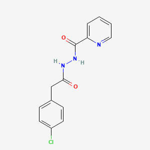 molecular formula C14H12ClN3O2 B6085030 N'-[2-(4-chlorophenyl)acetyl]-2-pyridinecarbohydrazide 