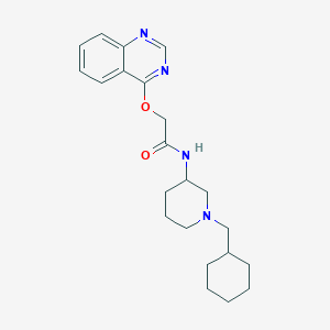molecular formula C22H30N4O2 B6085064 N-[1-(cyclohexylmethyl)-3-piperidinyl]-2-(4-quinazolinyloxy)acetamide 