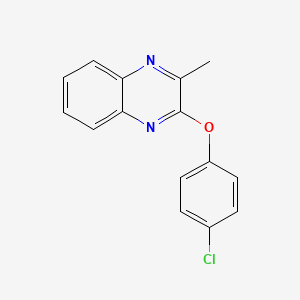 molecular formula C15H11ClN2O B6085169 2-(4-chlorophenoxy)-3-methylquinoxaline 