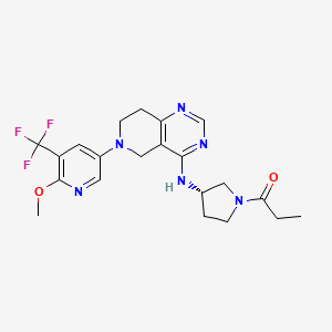 molecular formula C21H25F3N6O2 B608518 Leniolisib CAS No. 1354690-24-6