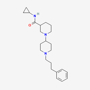 molecular formula C23H35N3O B6085276 N-cyclopropyl-1'-(3-phenylpropyl)-1,4'-bipiperidine-3-carboxamide 