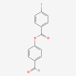 molecular formula C14H9IO3 B6085349 4-formylphenyl 4-iodobenzoate 