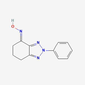 molecular formula C12H12N4O B6085378 2-phenyl-2,5,6,7-tetrahydro-4H-1,2,3-benzotriazol-4-one oxime 