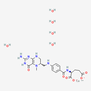 molecular formula C20H34CaN7O11 B608539 左旋甲叶酸钙五水合物 CAS No. 419563-18-1