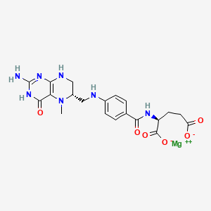 molecular formula C20H24MgN7O6 B608540 左旋甲叶酸镁 CAS No. 1429498-11-2