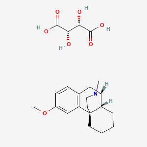 molecular formula C22H31NO7 B608542 左美托芬酒石酸盐 CAS No. 17146-90-6