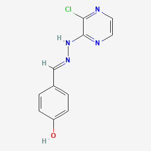 molecular formula C11H9ClN4O B6085457 4-hydroxybenzaldehyde (3-chloro-2-pyrazinyl)hydrazone 