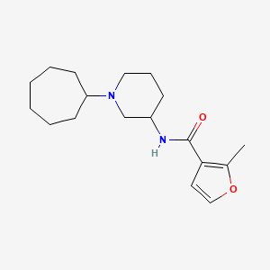molecular formula C18H28N2O2 B6085463 N-(1-cycloheptyl-3-piperidinyl)-2-methyl-3-furamide 