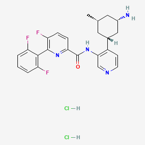 molecular formula C24H25Cl2F3N4O B608556 PIM-447 dihydrochloride CAS No. 1820565-69-2