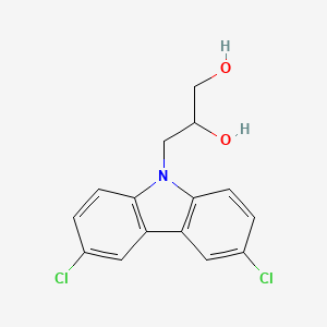 molecular formula C15H13Cl2NO2 B6085570 3-(3,6-dichloro-9H-carbazol-9-yl)-1,2-propanediol 