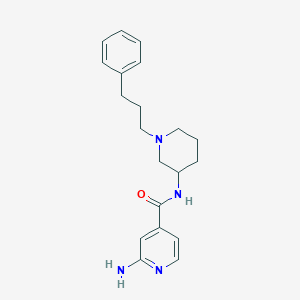 molecular formula C20H26N4O B6085576 2-amino-N-[1-(3-phenylpropyl)-3-piperidinyl]isonicotinamide 