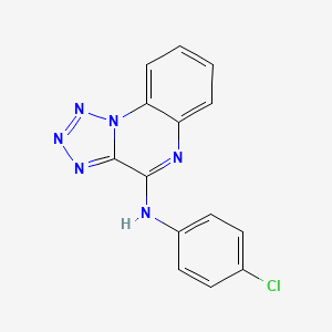 molecular formula C14H9ClN6 B6085621 N-(4-chlorophenyl)tetrazolo[1,5-a]quinoxalin-4-amine 