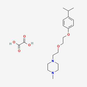 molecular formula C20H32N2O6 B6085635 1-{2-[2-(4-isopropylphenoxy)ethoxy]ethyl}-4-methylpiperazine oxalate 